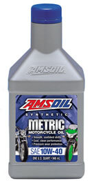 AMSOIL 10W-40 Synthetic Motorcycle Oil