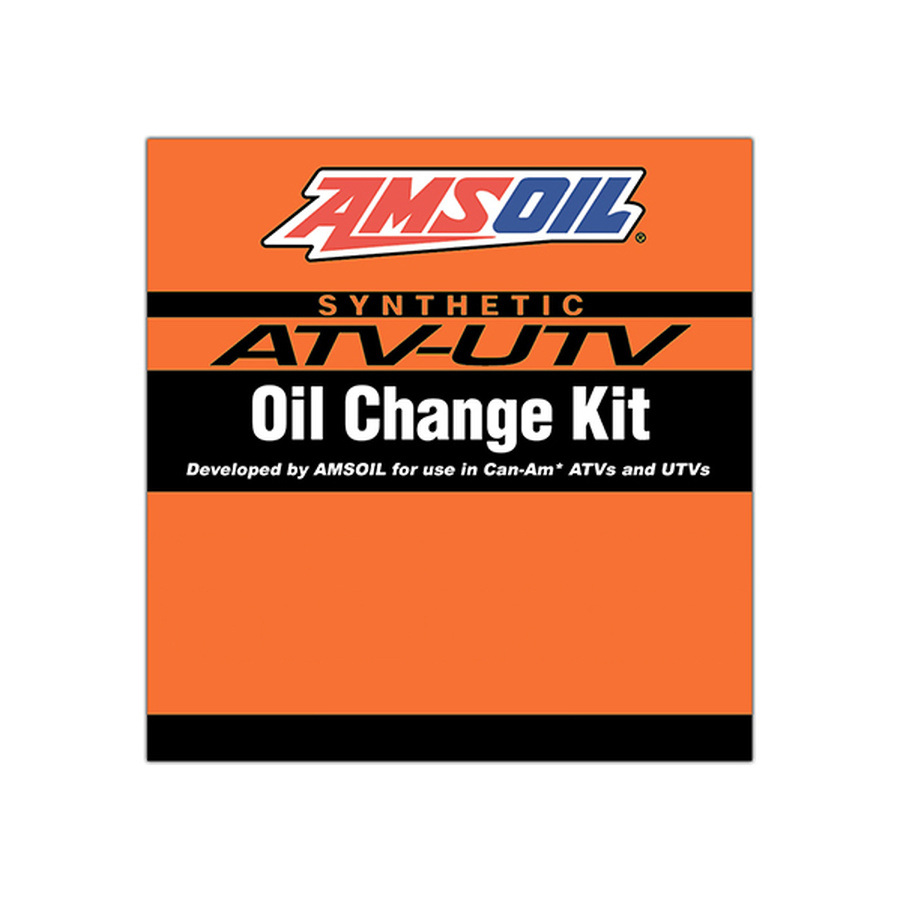 AMSOIL ATV/UTV Oil Change Kit for Can-Am vehicles package