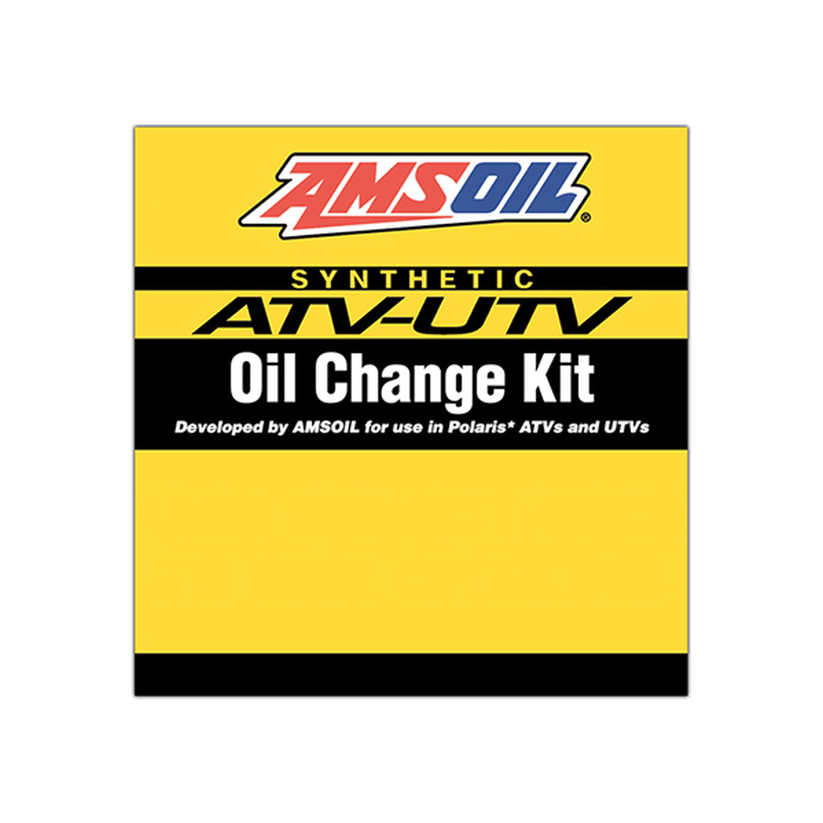 AMSOIL ATV/UTV Oil Change Kit for Polaris vehicles package